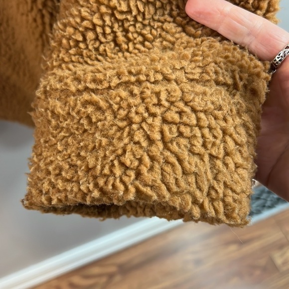 SHINESTAR Flap Pocket Teddy Coat Size Large *Flaws - Picture 5 of 11